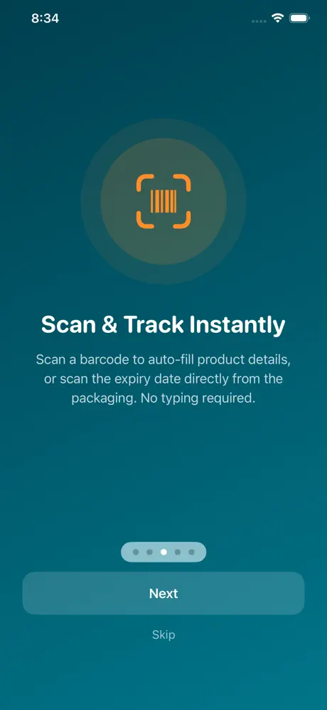 Scan & track instantly